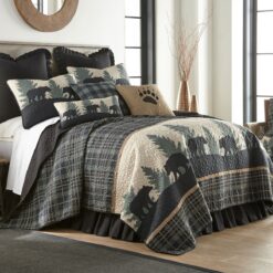 bear walk plaid bed 1 12